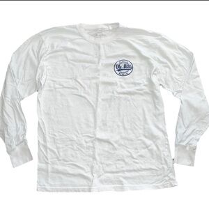 Three Square Royce White Old Miss Rebels Long Sleeve Shirt Men’s Medium NWOT